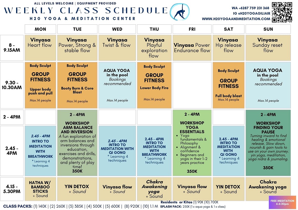 Yoga Schedule